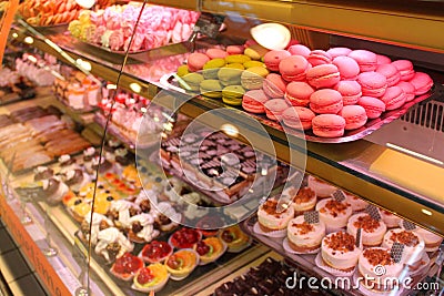 Cakes and desserts Stock Photo