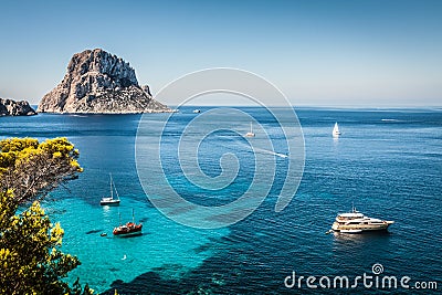 Cala d'Hort, Ibiza (Spain) Stock Photo