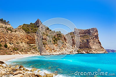Cala del Moraig beach Benitachell Alicante Stock Photo