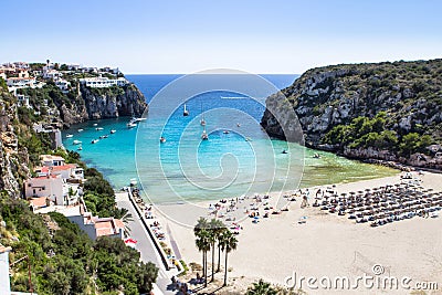 Cala en Porter beach, Menorca, Spain Stock Photo