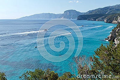 Cala Fuili Beach in Cala Gonone, Orosei Gulf, Sardinia, Italy Stock Photo