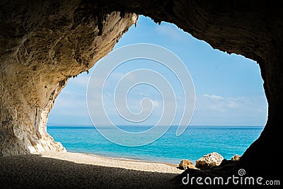 Cala Luna beach Stock Photo