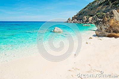 Cala Mariolu shore Stock Photo