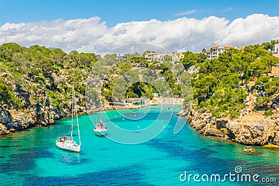 Cala Pi bay at Mallorca, Spain Stock Photo