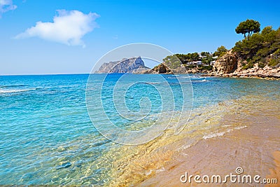 Cala Pinets beach in Benissa Alicante Spain Stock Photo