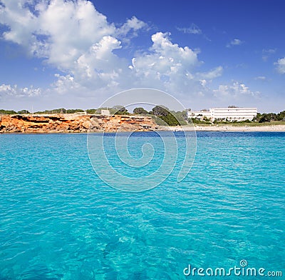 Cala Saona Formentera balearic island Stock Photo