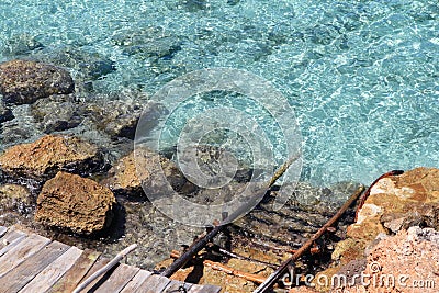 Cala Saona Formentera Balearic Islands Stock Photo
