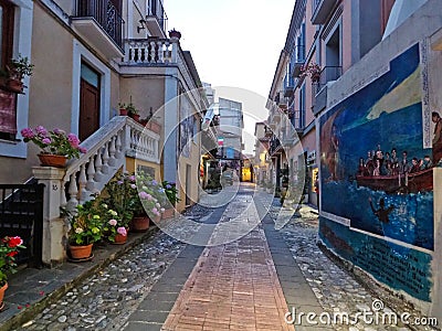 The Calabrian town of Diamante, Italy. Editorial Stock Photo