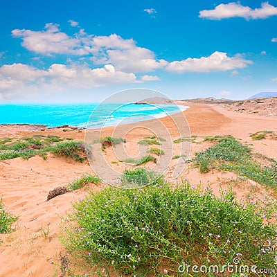 Calblanque beach Park Manga Mar Menor Murcia Stock Photo