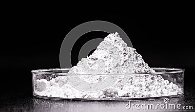 calcium chloride being prepared in the laboratory. It is a chemical substance of formula CaCO Stock Photo