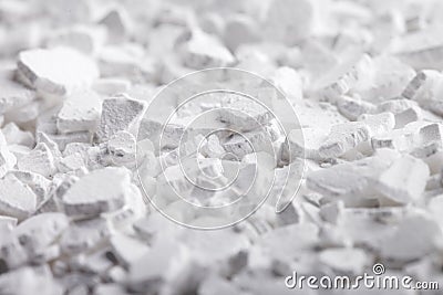 Calcium Chloride Flakes Stock Photo