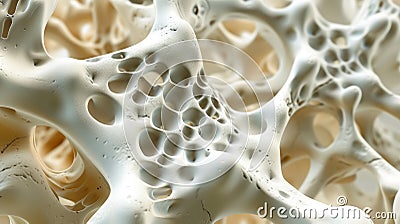 Calcium Chronicles: Exploring Bone Mass and Structure Stock Photo