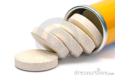 Calcium Effervescent Tablets. Stock Photo