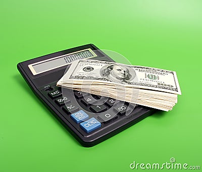 Calculate and money Stock Photo