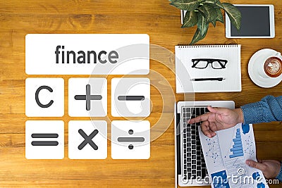 Calculation Business finance Investment Accounting Banking Budge Stock Photo
