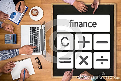 Calculation Business finance Investment Accounting Banking Budge Stock Photo