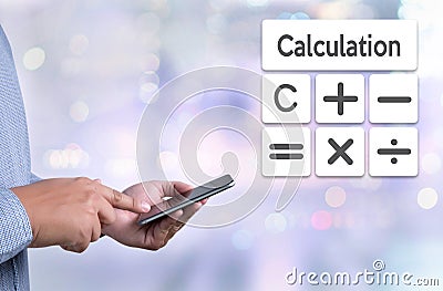 Calculation Business finance Investment Accounting Banking Budge Stock Photo