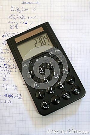 Calculator Stock Photo