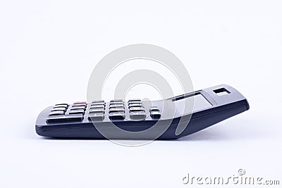Calculator for calculating the numbers accounting accountancy business calculation on white background isolated Stock Photo