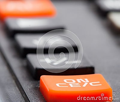 Calculator. close up. Stock Photo