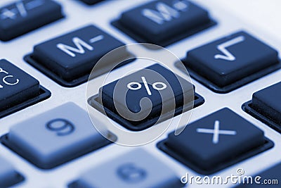 Calculator close up Stock Photo