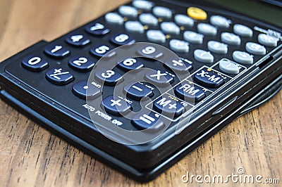 Calculator close up Stock Photo