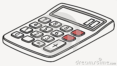 Calculator, finance and mathematical tool design vector design Generative AI Vector Illustration