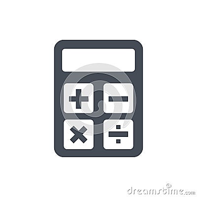 Calculator icon. Accounting sign. Calculate finance symbol - vector Vector Illustration