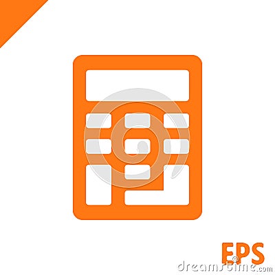 Calculator icon stock vector illustration flat design Vector Illustration