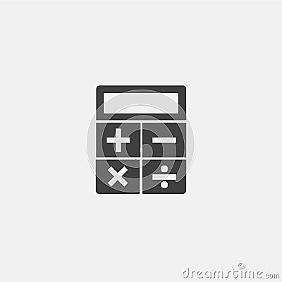 calculator icon vector Stock Photo