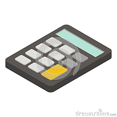 Calculator isometric icon Stock Photo