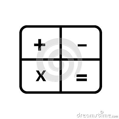 calculator vector icon Stock Photo