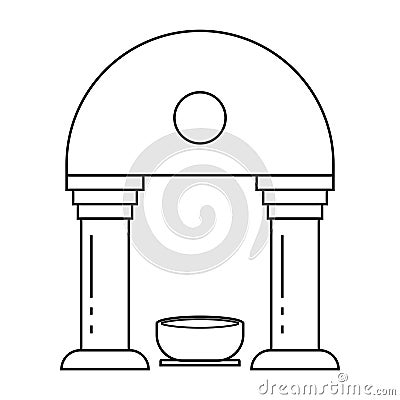 caldarium icon Vector Illustration