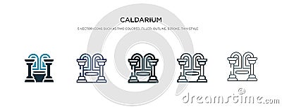 Caldarium icon in different style vector illustration. two colored and black caldarium vector icons designed in filled, outline, Vector Illustration