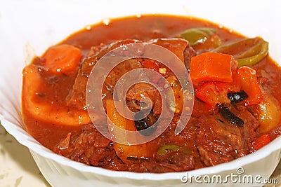 Caldereta a filipino cuisine beef Stock Photo