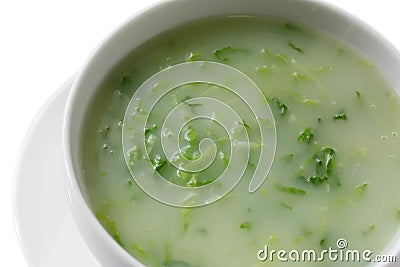 Caldo verde , green soup Stock Photo