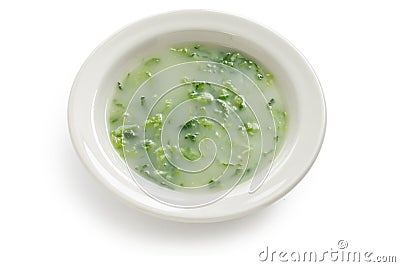 Caldo verde , green soup Stock Photo