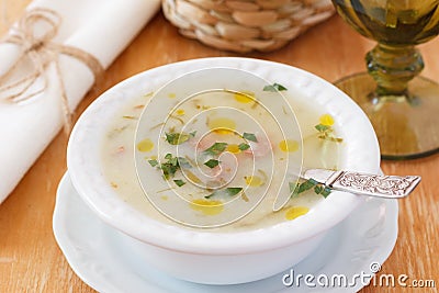 Caldo verde - portuguese, brazilian soup Stock Photo