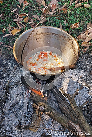 Caldron Stock Photo