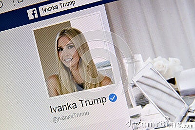 Ivanka profile picture Editorial Stock Photo