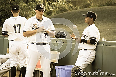 Caleb Frare and Rainiero Coa, Charleston RiverDogs Editorial Stock Photo