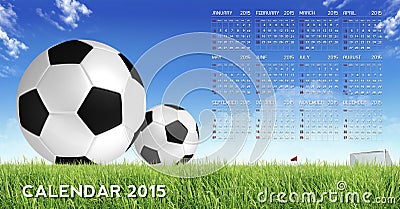 Calendar 2015 Stock Photo