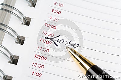 Calendar agenda Stock Photo