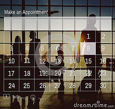 Calendar Appointment Agenda Schedule Organization Concept Stock Photo