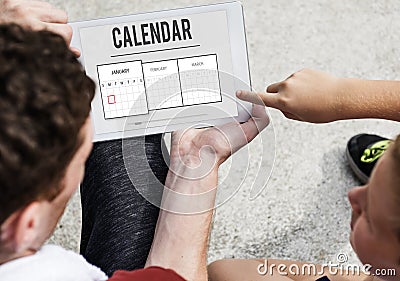 Calendar Appointment Agenda Schedule Planning Concept Stock Photo