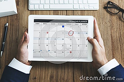 Calendar Appointment Schedule Memo Management Organizer Urgency Stock Photo