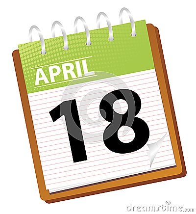 Calendar april Vector Illustration