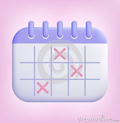 Calendar assignment abstract icon Vector Illustration