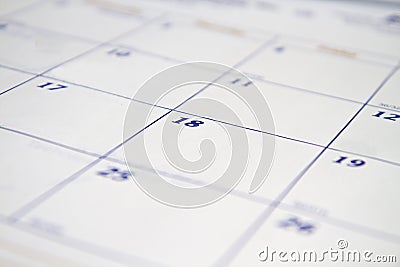 Calendar Background Stock Photo