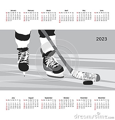 Calendar for 2023 Vector Illustration